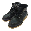 RED WING レッドウィング USA製 90's 90年代後半 四角犬タグ IRISHSETTER アイリッシュセッター レザーワークブーツ ブラック系 6.5 メンズ【中古】