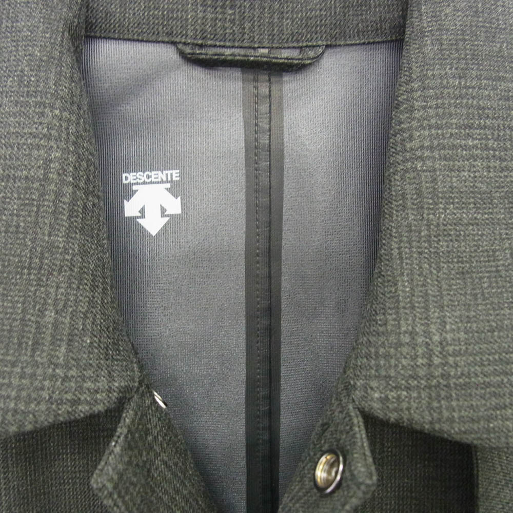 DESCENTE デサント DLMQJC32 WOOL MIX SOUTIEN COLLAR COAT ウール ミックス ステンカラーコート ダークグレー系 L メンズ【古着】【中古】