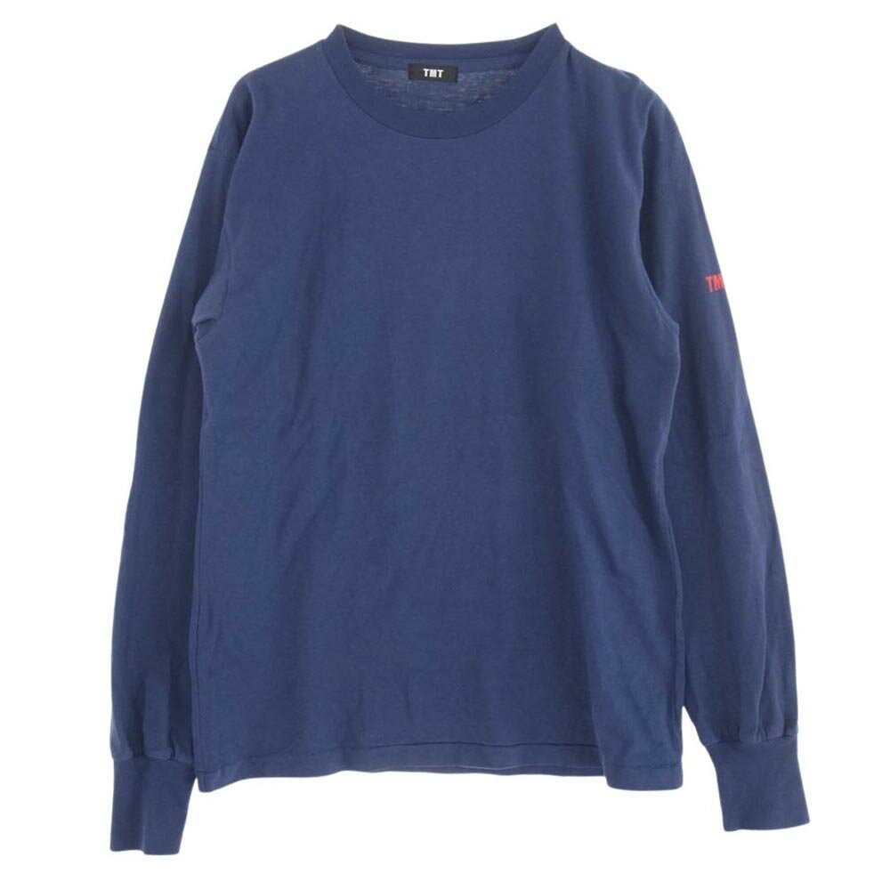 TMT ティーエムティー 24SS TCS-S24SP01 DRY COTTON JERSEY STANDARD L/STEE ロゴプリント ロングスリーブカットソー 長袖 ブルー系 L メンズ【古着】【中古】
