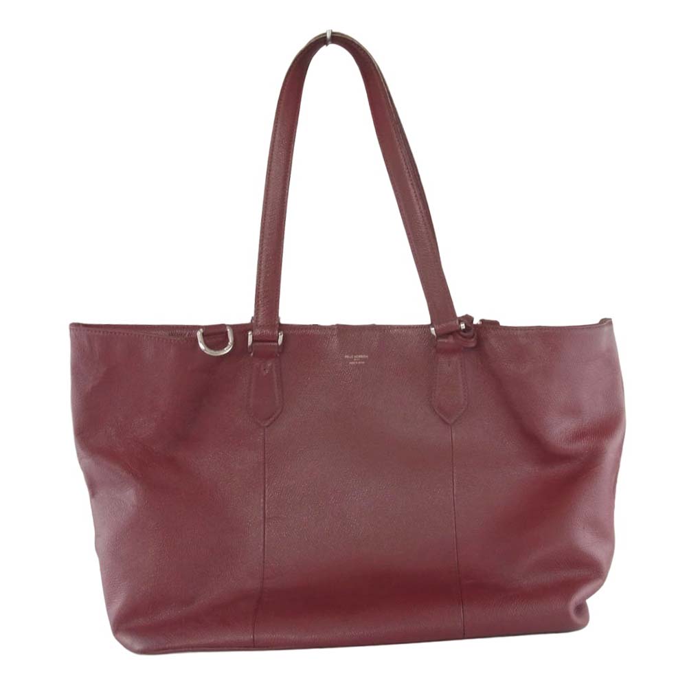 PELLE MORBIDA ペッレモルビダ IDカードホイッスル付き ビジネストートバッグ エンジ系 メンズ【中古】