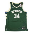 NIKE ナイキ NBA Milwaukee Bucks ミルウォーキー バックス ゲームシャツ タンクトップ グリーン系 XL 【極上美品】 メンズ【古着】【中古】