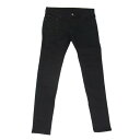 5351プールオム 5351 pour les hommes 5ポケット ボタンフライ ブラックデニム スリムフィット スキニー パンツ ブラック系 48 メンズ【古着】【中古】