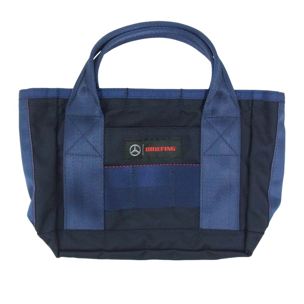 BRIEFING ブリーフィング B91302471 Mercedes-Benz BUCKET S メルセデス・ベンツ コレクション バリスティックナイロン スモール トートバッグ ネイビー系 【美品】 メンズ【中古】