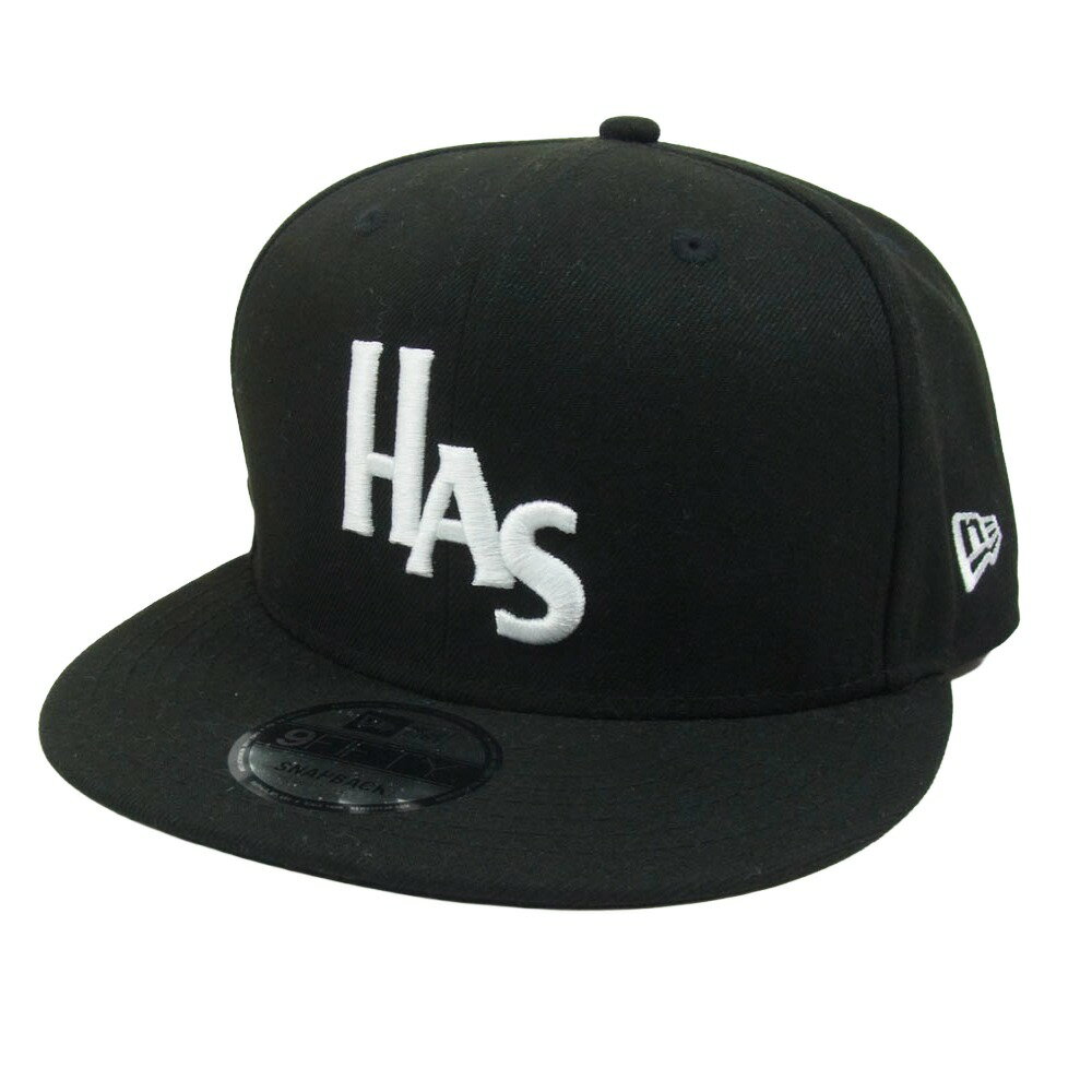 HideandSeek ハイドアンドシーク HAS NEWERA CAP ニューエラ コラボベース ボール キャップ ブラック系 【美品】 メンズ【中古】