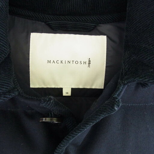 Mackintosh マッキントッシュ GD-004B ロロピアーナ ストームシステム 2WAY フード脱着 ウール ダウンジャケット ネイビー系 38 メンズ【古着】【中古】