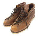 Chippewa チペワ 91074 LACE TO TOE レース トゥ レザー モンキー ブーツ ライトブラウン系 8.5 メンズ【中古】
