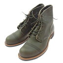 RED WING レッドウィング 8078 Iron Ranger ALPINE アイアンレンジャー アルパイン ポーテージ レザー ワーク ブーツ カーキ系 26.5cm 【新古品】【未使用】 メンズ【中古】