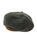 RALPH LAUREN ラルフローレン レザー ニット ベレー帽 グレー系 メンズ【中古】