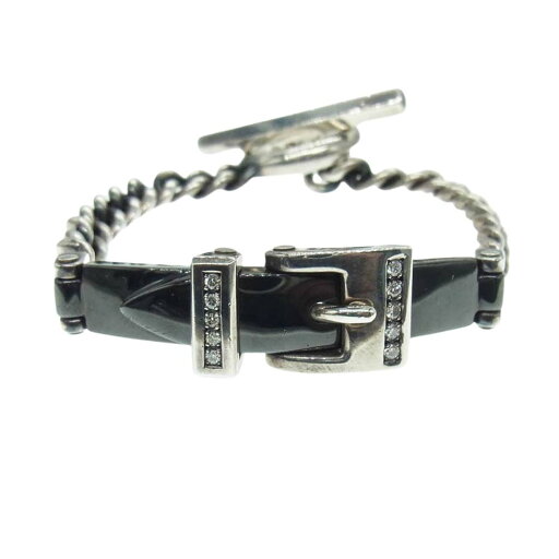 PUERTA DEL SOL プエルタデルソル ベルト バックル ダイヤ シルバー ブレスレット シルバー系 メンズ【中古】 PUERTA DEL SOL プエルタデルソル ベルト バックル ダイヤ シルバー ブレスレット シルバー系 メンズ【中古】