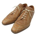 ベーメルズ Bemer's ステッチデザイン ホールカット ドレスシューズ レザーシューズ ブラウン系 40 メンズ【中古】