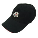 MONCLER モンクレール H10913B00015 ロゴ キャップ ワッペン キャップ ブラック系 メンズ【中古】(4)