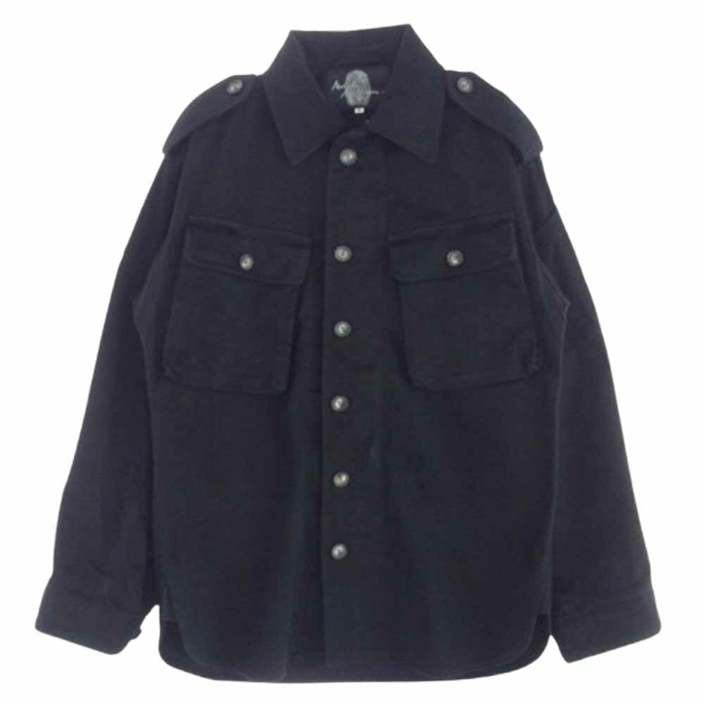 マルコムマクラーレン Malcolm McLaren 90's ミリタリー アーミー シャツジャケット ブラック系 M メンズ【古着】【中古】