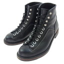 LONE WOLF ロンウルフ F01615 CARPENTER BOOTS カーペンター ワーク ブーツ ブラック系 8.5 メンズ【中古】(4)