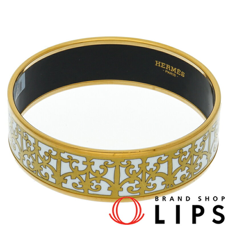 エルメス エマイユバングルGM (腕周:約19cm 幅:約1.8cm) 真鍮/七宝焼 美品 【中古】のサムネイル