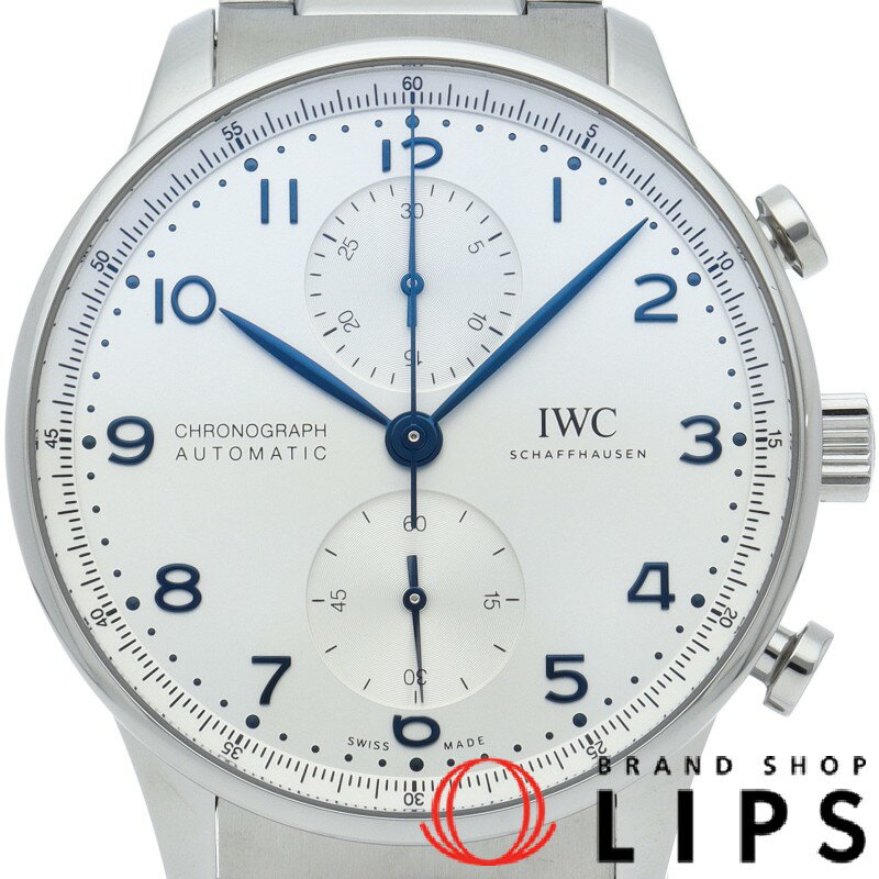 IWC ポルトギーゼ 腕時計（メンズ） 【新品】【箱 保証書】 インターナショナルウォッチカンパニー IWC ポルトギーゼ クロノグラフ ウォッチ Portugieser Chronograph IW371617 SS メンズ時計 ホワイト