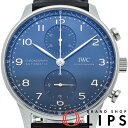 【未使用】【箱 保証書】 インターナショナルウォッチカンパニー IWC ポルトギーゼ クロノグラフ ブルー Portugieser Chronograph IW371606 SS/革 メンズ時計 ネイビー