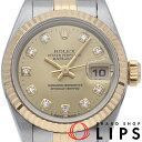 【中古】 ロレックス デイトジャスト レディース時計 10Pダイヤ Datejust Ladies 10P Diamond 69173G(W) K18YG/SS レディース時計 シャンパンカラー