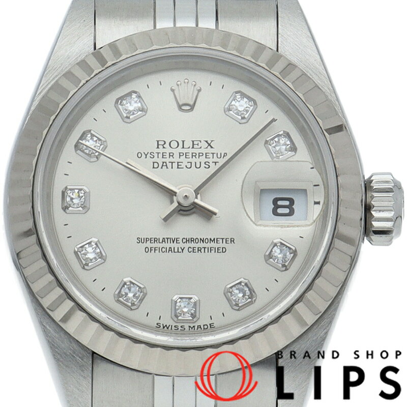【中古】【箱 保証書】 ロレックス デイトジャスト レディース時計 Datejust Ladies 79174G(P) K18WG/SS レディース時計 シルバー