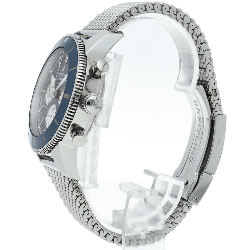 【中古】【箱 保証書】 ブライトリング スーパーオーシャン ヘリテージ B01 クロノグラフ 44 ブルー Superocean Heritage B01 Chronograph 44 AB0162/AB0162161C1A1 SS メンズ時計 ブルー