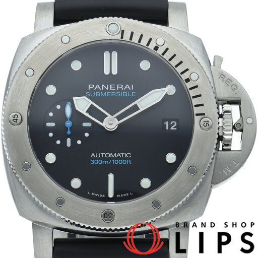 【中古】【箱 保証書 バンド】 パネライ サブマーシブル 42mm Submersible 42mm PAM02973 SS/ラバー メンズ時計 ブラック 【中古】【箱 保証書 バンド】 パネライ サブマーシブル 42mm Submersible 42mm PAM02973 SS/ラバー メンズ時計 ブラック