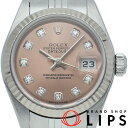【中古】 ロレックス デイトジャスト レディース時計 10Pダイヤ Datejust Ladies 79174G(Y) K18WG/SS レディース時計 ピンク