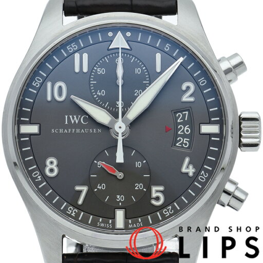 【中古】【箱 保証書】 インターナショナルウォッチカンパニー IWC パイロットウォッチ スピットファイア クロノグラフ Pilots Watch Spitfire Chronograph IW387802 SS/革 メンズ時計 グレー 【中古】【箱 保証書】 インターナショナルウォッチカンパニー IWC パイロットウォッチ スピットファイア クロノグラフ Pilots Watch Spitfire Chronograph IW387802 SS/革 メンズ時計 グレー