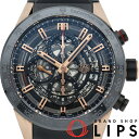 【中古】【箱 保証書】 タグ・ホイヤー カレラ キャリバーホイヤー01 クロノグラフ Carrera Calibre HEUER01 Chronograph CAR205A.FT6087 K18PG/PVD/ラバー メンズ時計 透明