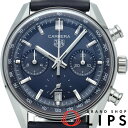 【中古】【箱 保証書】 タグ・ホイヤー カレラ クロノグラフ キャリバー TH20-00 39mm Carrera Chronograph Calibre TH20-00 39mm CBS2212.FC6535 SS/革 メンズ時計 ブルー