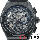 【中古】【箱 保証書】 ゼニス デファイ エルプリメロ21 クロノグラフ ブラックセラミック Defy El Primero 21 49.9000.9004/78.R782 セラミック/ラバー メンズ時計 ブラック