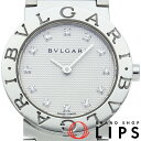 【中古】【箱 保証書】 ブルガリ ブルガリブルガリ ウォッチ 26mm 12Pダイヤ Bvlgari Bvlgari 26mm BB26WSS/BB26WSSD/12 SS レディース時計 ホワイト