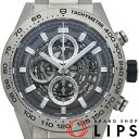 【中古】【箱 保証書】 タグ・ホイヤー カレラ キャリバーホイヤー01 クロノグラフ グレーファントム Carrera Calibre Heuer01 Chronograph CAR2A8A.BF0707 チタン メンズ時計 透明