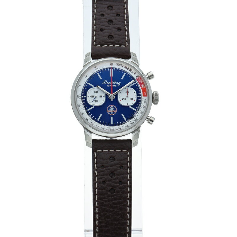 【新品】【箱 保証書】 ブライトリング トップタイム B01 シェルビーコブラ クロノグラフ 41 Top Time B01 Shelby Cobra AB0176/AB01763A1C1X1 SS/革 メンズ時計 ブルー