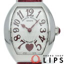 【中古】【箱 保証書】 フランク ミュラー ハートトゥハート ウォッチ Heart to Heart 5002SQZC6H SS/革 レディース時計 ホワイト