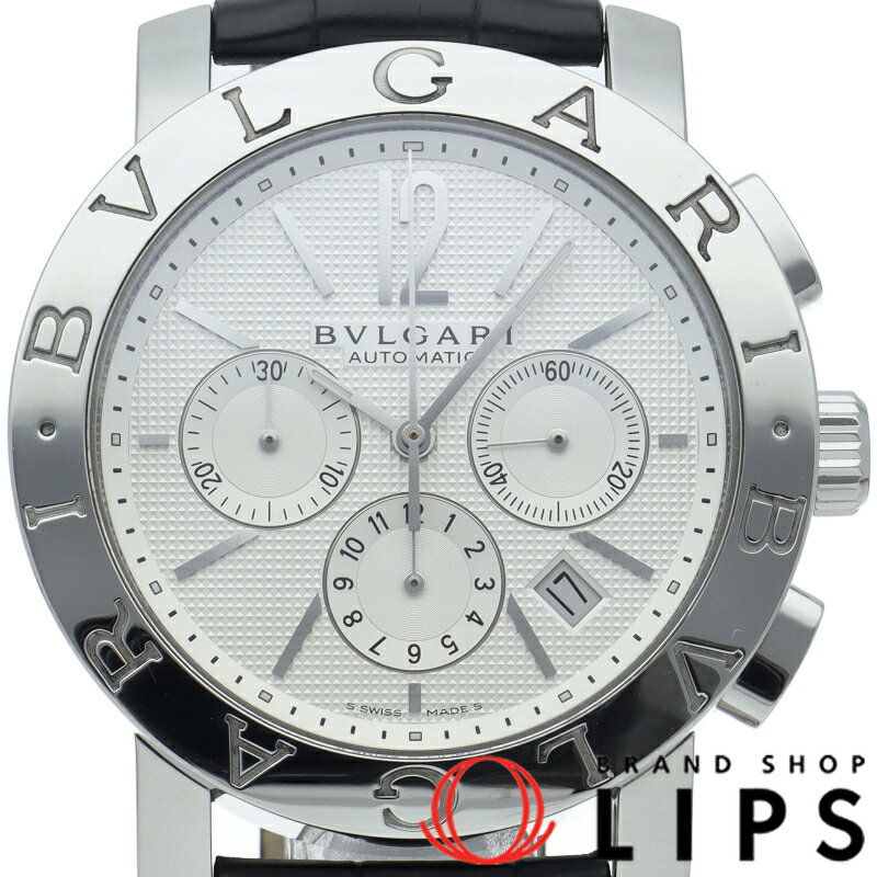 【中古】【箱 保証書】 ブルガリ ブルガリブルガリ ウォッチ 42mm クロノグラフ Bvlgari ...
