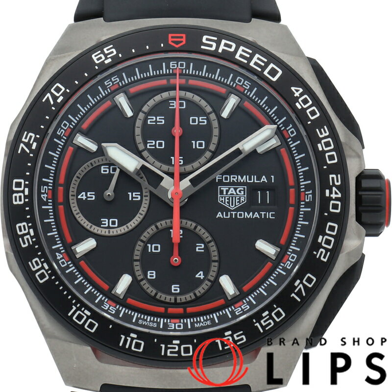 【未使用】【箱 保証書】 タグ・ホイヤー フォーミュラ1 キャリバー16 クロノグラフ Formula 1 Chronograph CBZ2082.FT8096 チタン/ラバー メンズ時計 ブラック