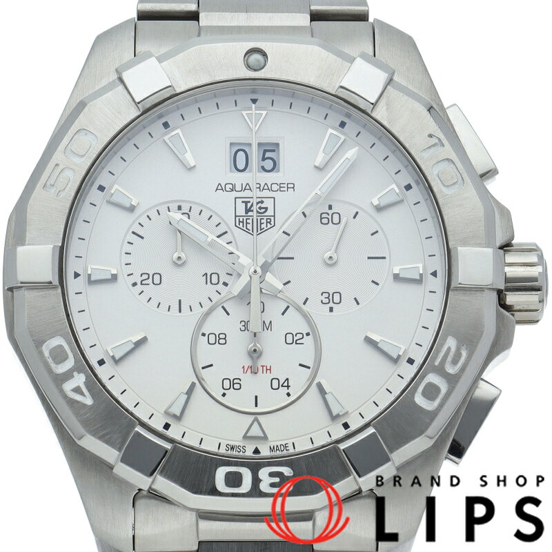 【中古】【箱 保証書】 タグ・ホイヤー アクアレーサー クロノグラフ Aquaracer Chronograph CAY1111.BA0927 SS メンズ時計 シルバー