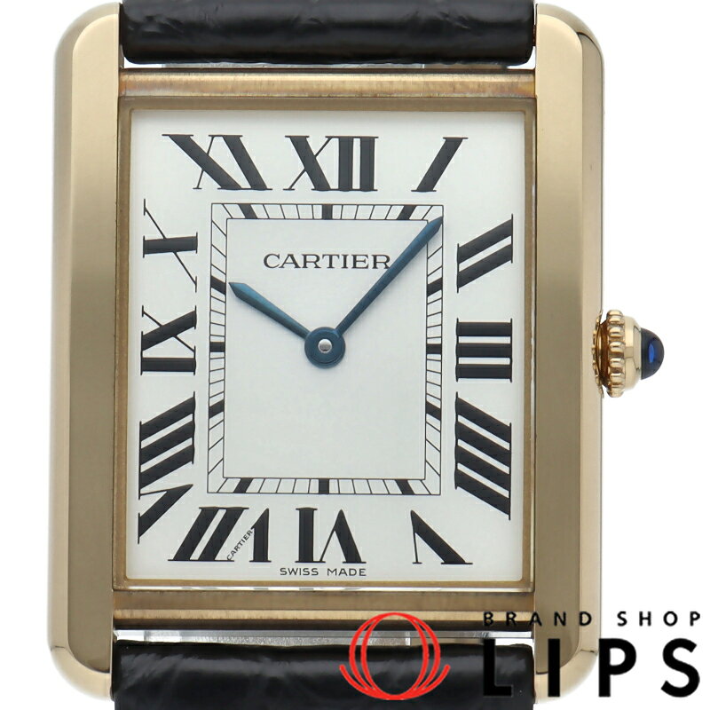 【中古】【箱 保証書】 カルティエ タンクソロLM ウォッチ Tank Solo LM W10188 ...