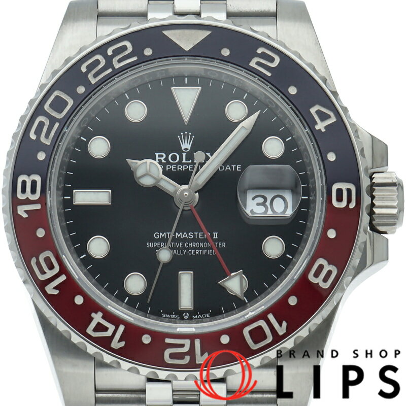 Rakuten - 【中古】【箱 保証書】 ロレックス GMTマスター2 ウォッチ ジュビリー GMT-Master II 126710BLRO SS メンズ時計 ブラック