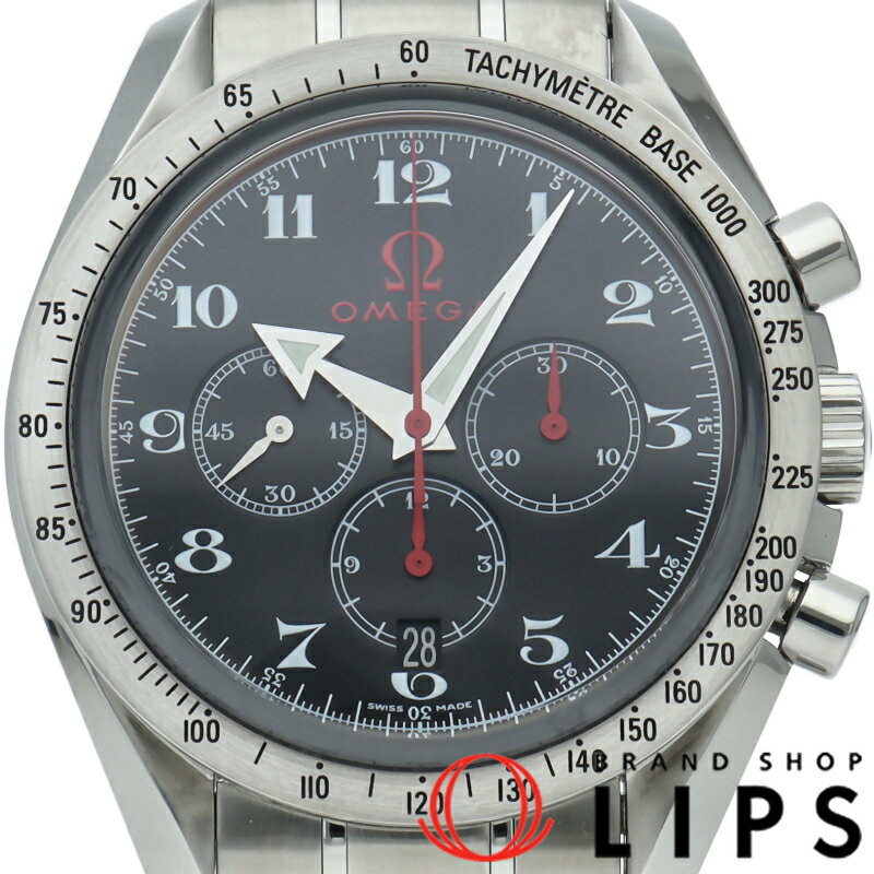 【中古】【箱 保証書】 オメガ スピードマスター ブロードアロー クロノグラフ 42mm オリンピックコレクション Speedmaster Broad Arrow Chronograph 3556.50 SS メンズ時計 ブラック