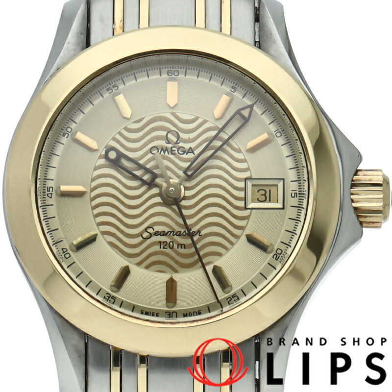 【中古】 オメガ シーマスター120M クォーツ 26mm コンビブレス SeaMaster 120M Quartz 26mm 2371.11 K18YG/SS レディース時計 シャンパンカラー