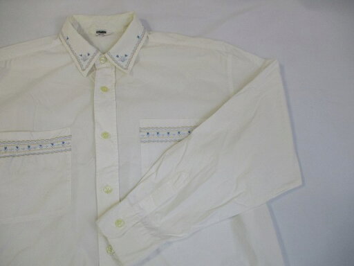 SEVRADICAL チューリップ柄刺繍入り 長袖ブラウス アイボリー系 サイズ9 古着 レディース EQ-14 ★併20200803 SEVRADICAL チューリップ柄刺繍入り 長袖ブラウス アイボリー系 サイズ9 古着 レディース EQ-14 ★併20200803
