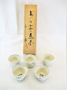 真山作 煎茶揃 5客 共箱入り 木箱 茶器 中古 良品 HZ-4 202201020