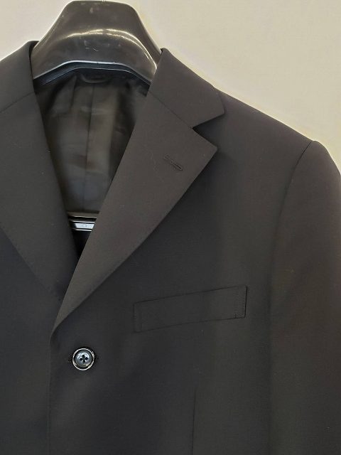 メンズ スーツ 新品未使用 ブラック 無地 3つボタン ZiniZ HOMME YA LL AR-8