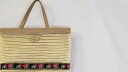 レディース 中古 ハンドバッグ トートバッグ メッシュ 花柄 SOFIA VALENTINO ベージュ AU-2
