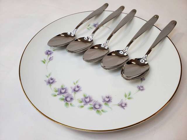 ノリタケ　美品　デザート皿　スプーン付き　共箱付き　花柄　BB-3