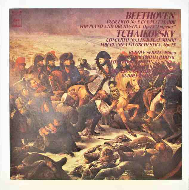 ベートーヴェン チャイコフスキー ピアノ協奏曲 ゼルキン バーンスタイン ニューヨークフィル 中古レコード LP 20220707