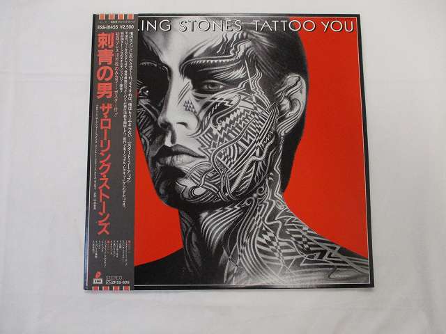 ザローリングストーンズ 刺青の男 中古レコード 国内盤 LP 初回カラーポスター 帯 歌詞 対訳付 ★併2021..