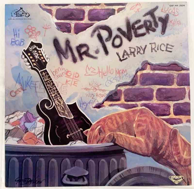 ラリー ライス ミスター ポヴァティー ブルーグラススーパーセッション LARRY RICE MR.POVERTY 歌詞ライナー付 中古レコード LP 20250421