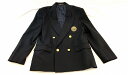 NEW ROYAL エンブレム付 ダブルジャケット ブラック サイズ160A 古着 メンズ ボーイズ 子供服 JI-2 2023311