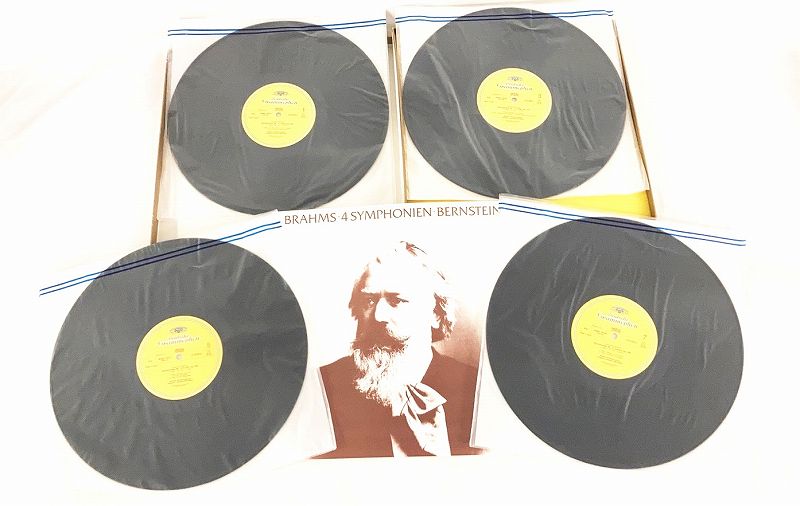 バーンスタイン ウィーンフィル ブラームス 交響曲 全集 LP 4枚組 BOX仕様 帯 ライナー付 中古レコード 20250531 auc-littletough-10023002 リトルタフ サンプル画像3